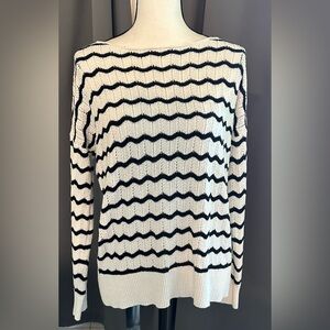 LOFT Striped Boatneck Sweater